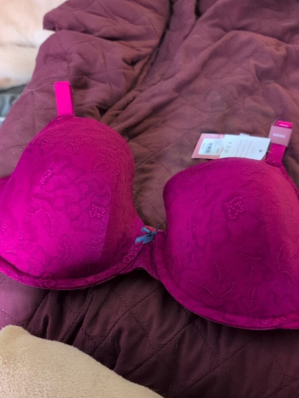 Magenta Lace T-Shirt Bra - Women Intimates & Sleepwear - Picture 2 of 8